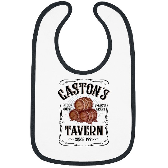 Beauty And The Beast Bibs, Disney Gaston's Tavern Le Pub Bibs, Father's Day Gift