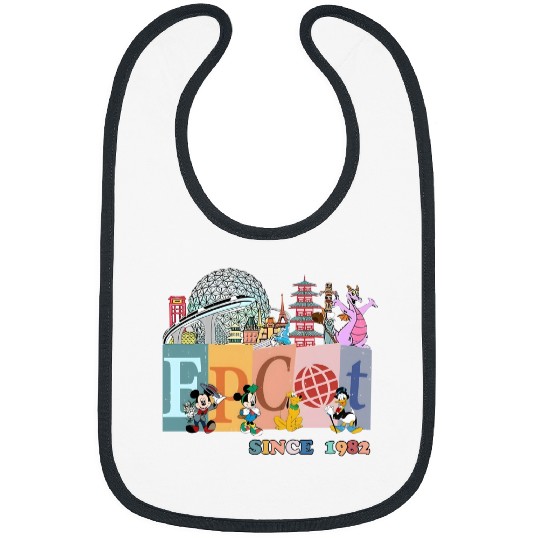 Disney Epcot Since 1982 Comfort Colors Bibs, Disney Trip Family Bibs