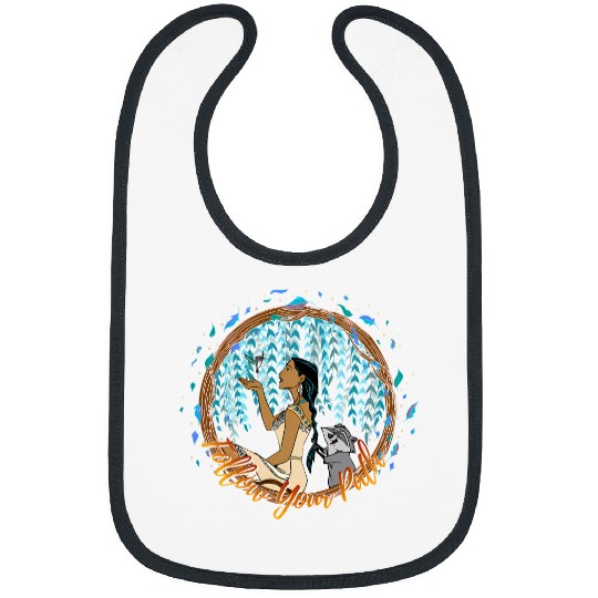 Disney Pocahontas Follow Your Path Circle Text Bibs