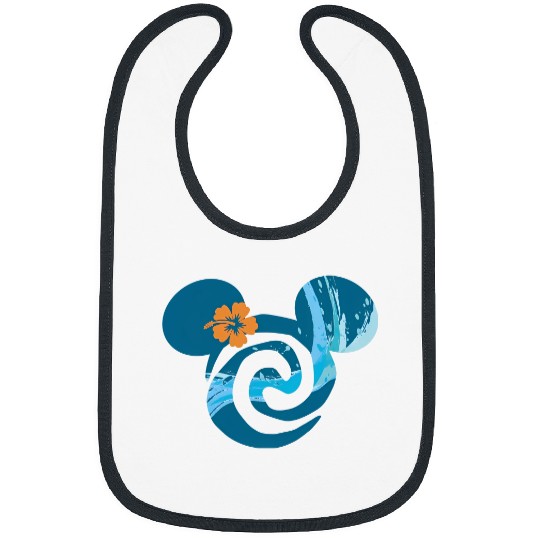 Moana Bibs, Disneyworld Bibs, Disney Princess Bibs, Moana Mickey Ears Bibs