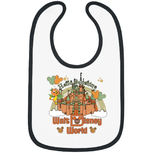 Orange Bird Tank, Disney Epcot Flower Tank, Orange Bird Bibs