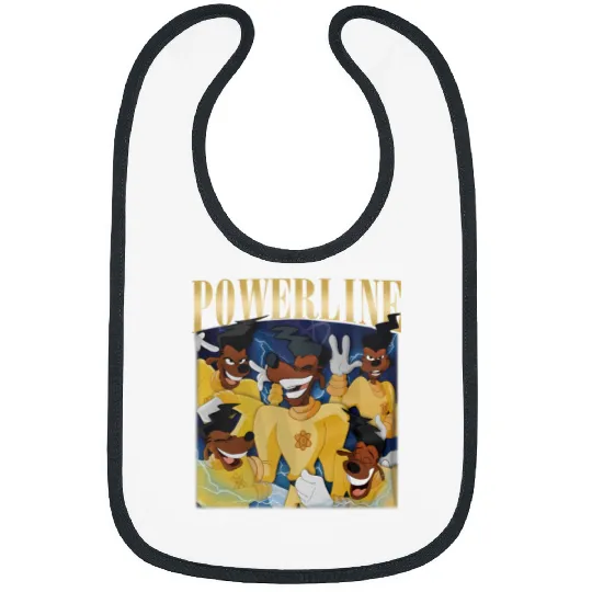 Vintage Disney Powerline Bibs, Powerline Stand Out Tour Bibs, Powerline Goofy Movie