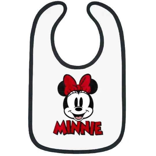 Minnie Mouse Bibs, Minnie Disney Unisex Bibs, Minnie Disney