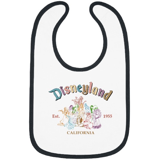 Disneyland Princess Bibs, Vintage Disney Princess EST 1955