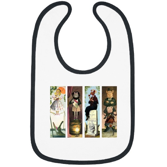Disney The Muppets Haunted Mansion Halloween Retro Bibs, Three Hitchhiking Ghosts Bibs