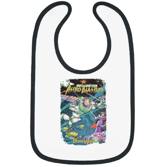 Vintage Buzz Lightyear Bibs, Retro Disney Bibs