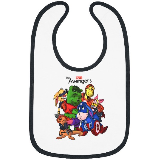 Winnie the Pooh Avengers Disney Bibs