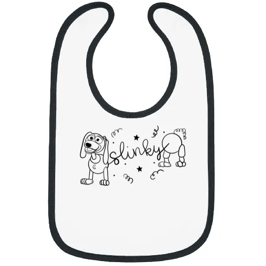 Cute Slinky Dog Disney Bibs, Disney Bibs, Mickey Ears Slinky Dog Bibs
