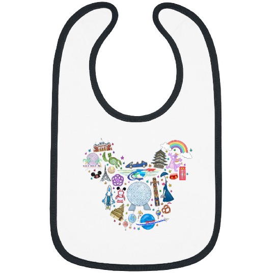 Disney Epcot Matching Bibs for Men, Women and Kids with Mickey Head Ears