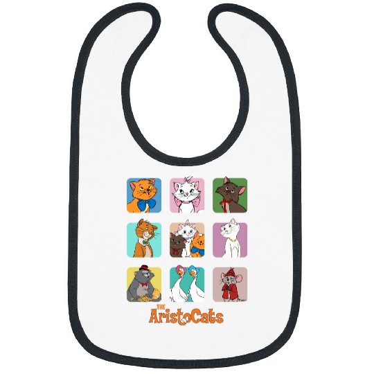 Disney The Aristocats Group Characters Bibs, Marie Duchess Berlioz Bibs