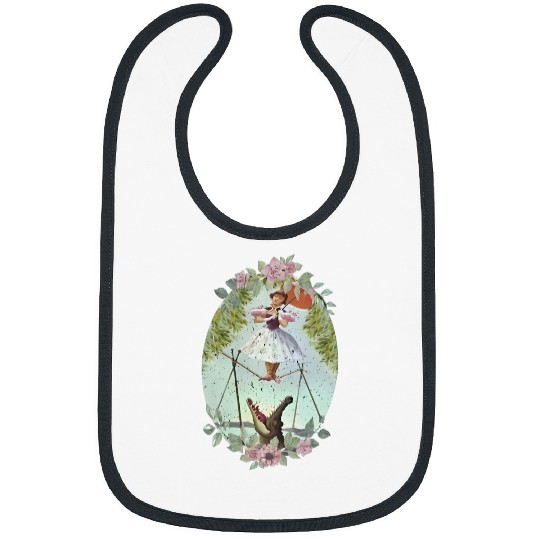 Disney Haunted Mansion Tightrope Walker Bibs, Tightrope Girl Disney Halloween Bibs