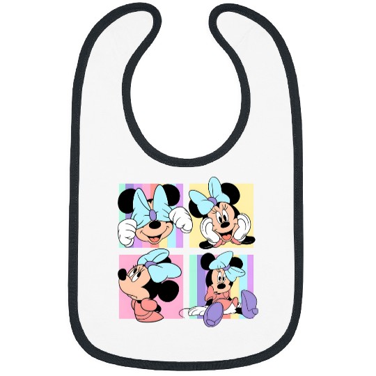 Vintage Minnie Mouse Bibs, Disney Bibs, Disneyland Bibs, Vintage Disney Bibs