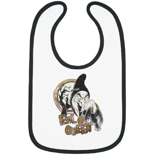 Disney Snow White Witch Poison Apple Graphic Bibs, Princess Snow White Bibs, Vintage