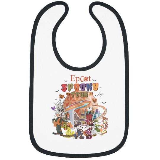 Vintage Epcot Spooky Tour 1928 Unisex Bibs, Disney Epcot Halloween Bibs