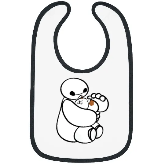 Lovely Baymax With Cat Bibs, Baymax With Cat Disney Bibs, Baymax Bibs, Big Hero 6 Bibs, Disney Gift