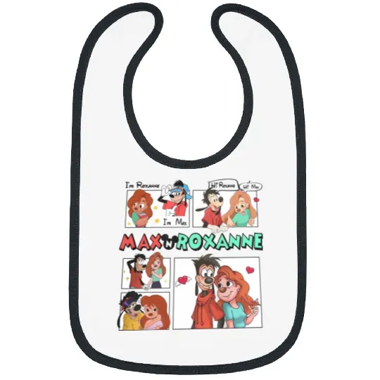 Disney A Goofy Movie Couples Bibs, Max And Roxanne Bibs