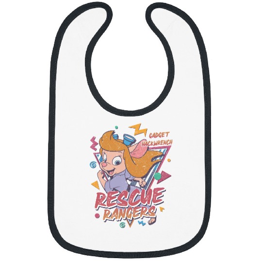 Gadget Hackwrench Bibs, Retro Disney Bibs, Rescue Rangers Bibs, Chip and Dale Bibs