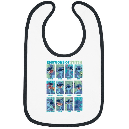 Discover Disney Lilo Stitch Emotions Of Stitch Panels Bibs