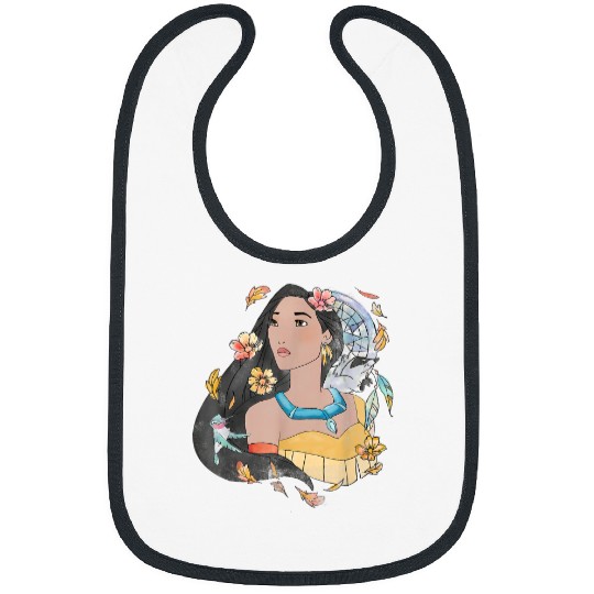 Disney Pocahontas Dreamcatcher Watercolor Graphi Bibs