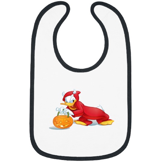 Womens Disney Halloween Donald Duck Devil Bibs