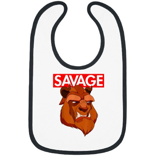 Disney Beauty the Beast Savage Face Graphic T 11 Bibs