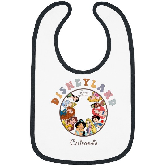Disneyland California Vintage Bibs, Disney Princess  Bibs