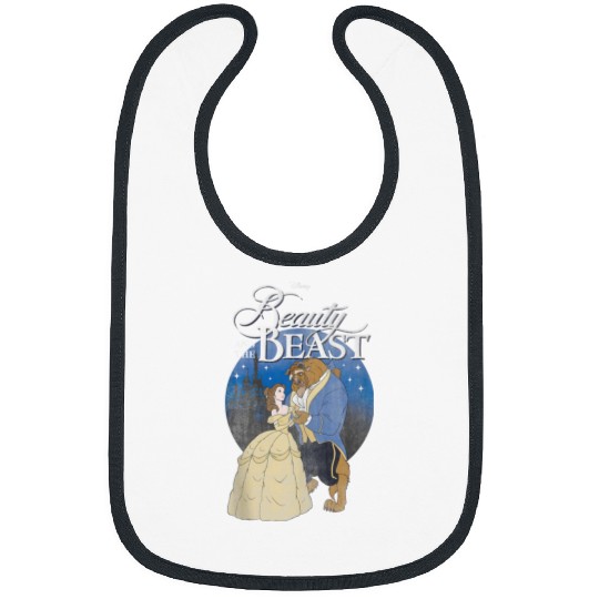 Disney Beauty And The Beast Classic Title Logo P Bibs