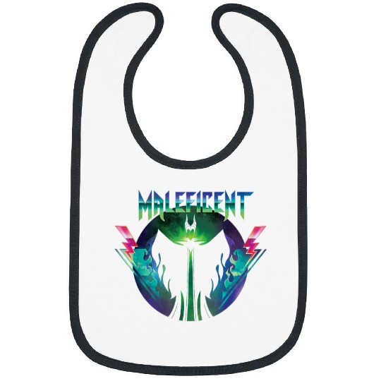 Disney Villains Maleficent 90s Rock Band Neon 90 Bibs