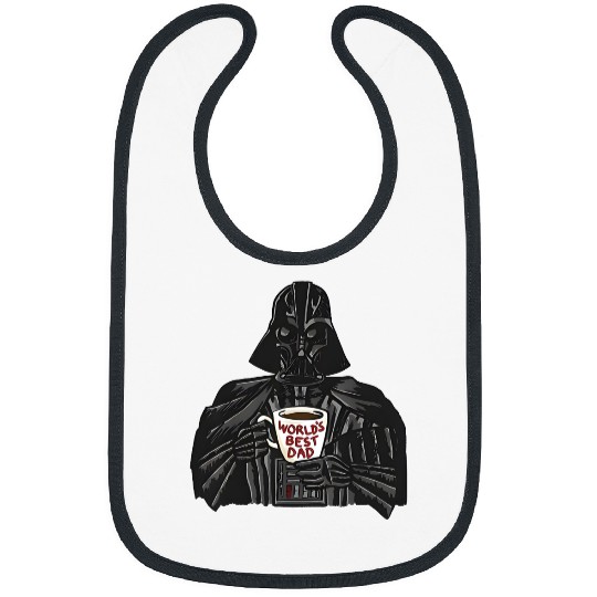 Darth Vader World's Best Dad Mug Bibs, Disney Star Wars Bibs,