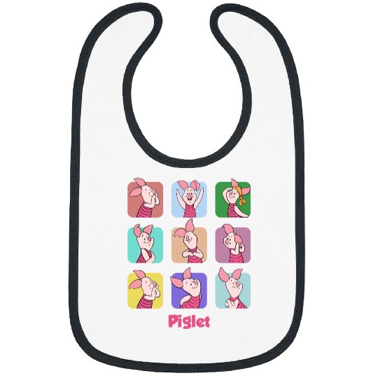 Disney Piglet Moods Bibs, Winnie The Pooh Portrait Bibs