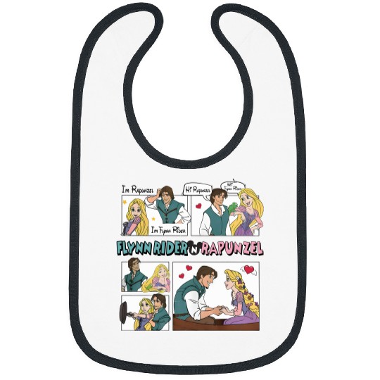Discover Tangled Couple Bibs, Rapunzel And Flynn Rider Couple Bibs, Disney Valentines Bibs