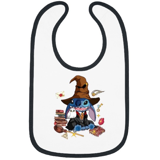 Discover Disney Stitch Witch Bibs, Disney Stitch Halloween Pumpkin Bibs
