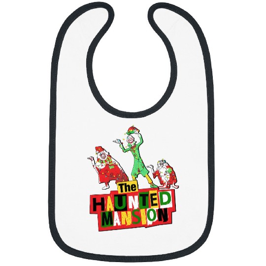 Vintage Disney Parks Hitchhiking Ghosts Christmas Lights Bibs, The Haunted Mansion Christmas Bibs