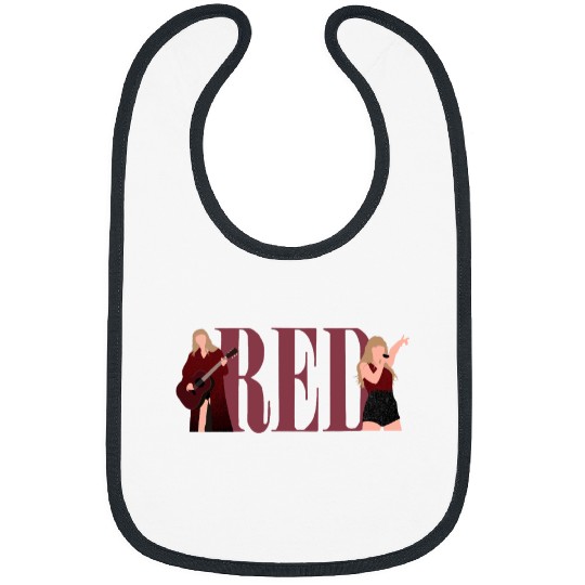 TaylorSwift Red eras tour art Bibs
