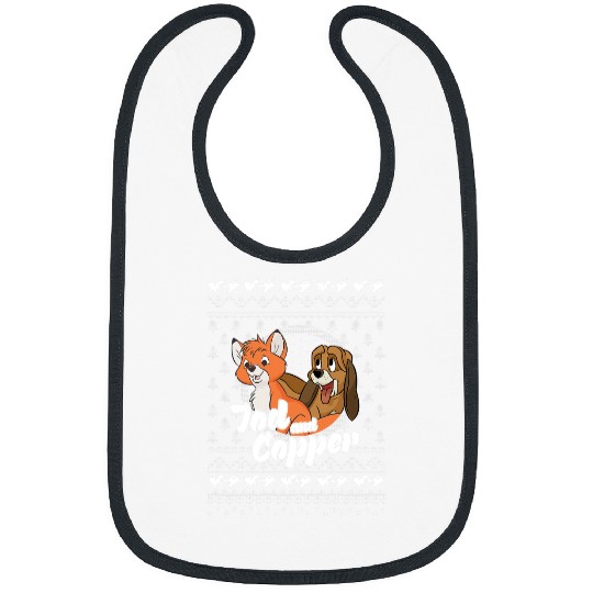 Disney The Fox and the Hound Christmas Tod And Copper Logo Bibs