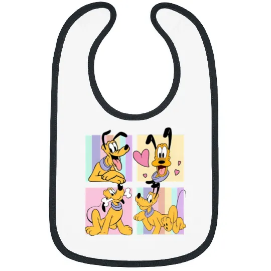 Disney Pluto Dog  Bibs, Pluto Graphic Bibs