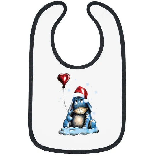 Christmas Winnie The Pooh Bibs, Disney Christmas Vacation Bibs, Eeyore Bibs
