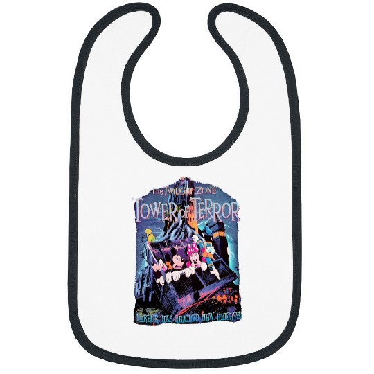 Vintage The Twilight Zone Tower of Terror Retro Bibs, Disney Bibs