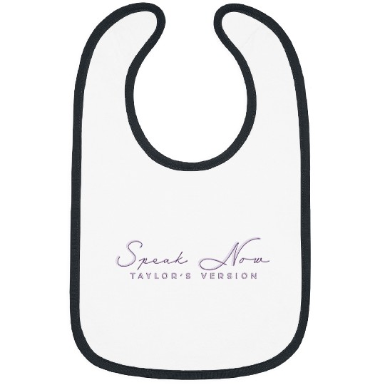 Embroidered Speak Now Taylo version Bibs, Eras Tour Bibs