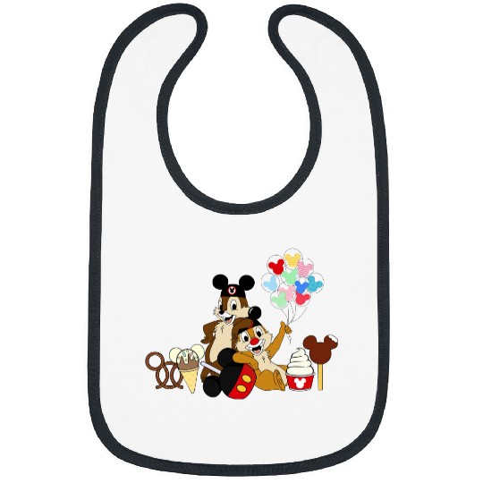 Disney Family Bibs | Disney Sibling Bibs | Chip and Dale Snacks Bibs
