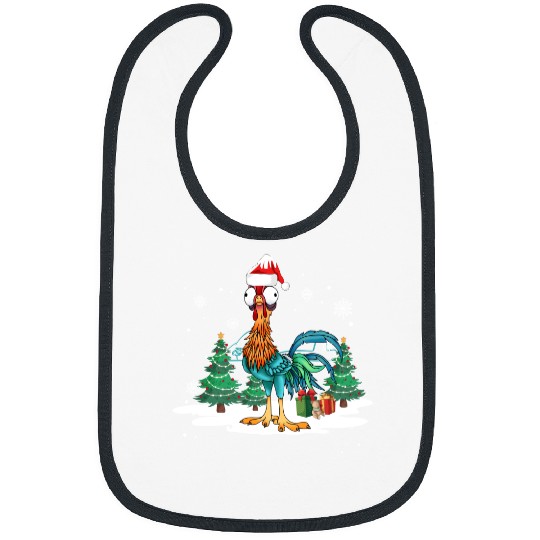 Hei Hei Moana Disney Christmas Bibs, Funny Christmas Bibs