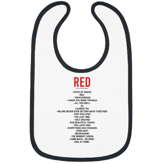 Discover RED The Eras Tour Taylor Bibs