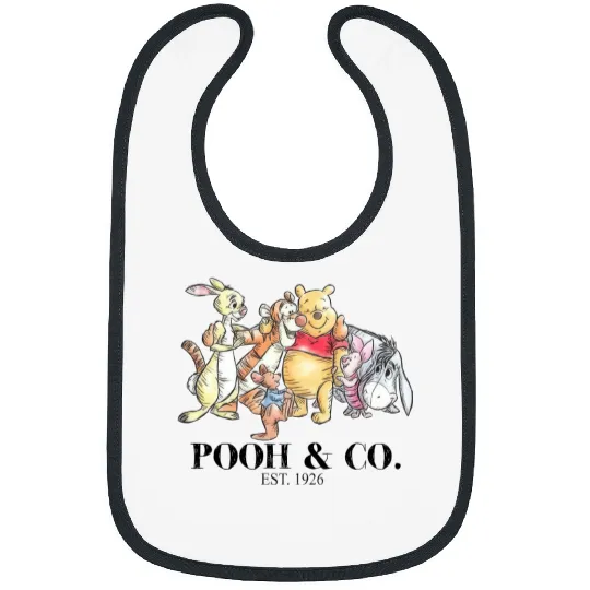 Disney Winnie The Pooh Bibs, Pooh & Co Est 1928 Bibs