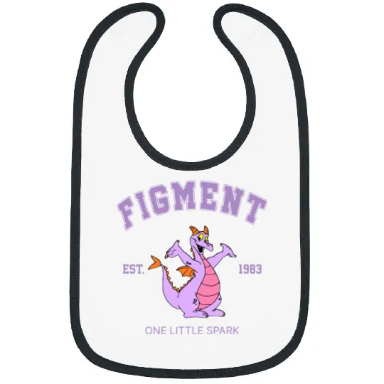 Disney Figment Bibs, Figment Est 1983 Bibs, Figment Bibs