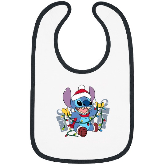 Cute Lilo & Stitch Christmas Dear Santa I Can Explain Bibs, Funny Disney