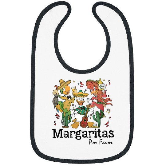 The Three Caballeros Bibs, Retro Disney Margarita Bibs, Margaritas Por Favor, Disney Bibs, Margaritas Epcot Bibs