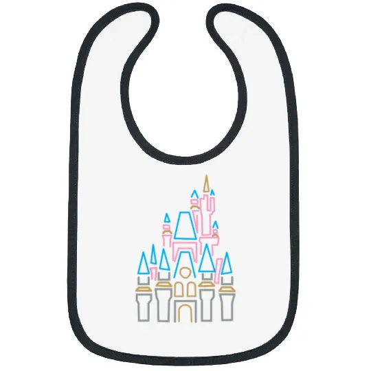Disney Castle embroidered Crewneck, Disney embroidered Bibs, Cinde crewneck, Disney Bibs, Disney Crew, Disney Crewneck