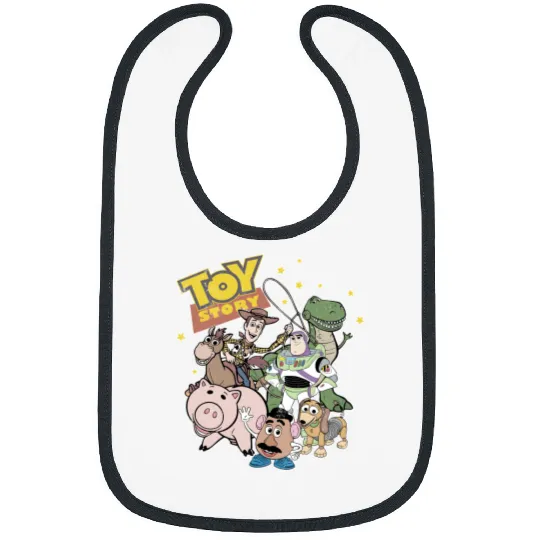 Retro Disney Toy Story Bibs, Vintage Toy Story Bibs, Woody and Buzz Lightyear, You've Got A Friend In Me Bibs