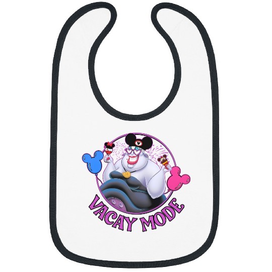 Disney Villains Ursula with Mickey Balloon Vacay Mode Retro Bibs, Magic Kingdom  Bibs