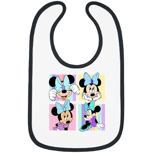 Retro Minnie Mouse Portrait Bibs, Vintage Disney Bibs